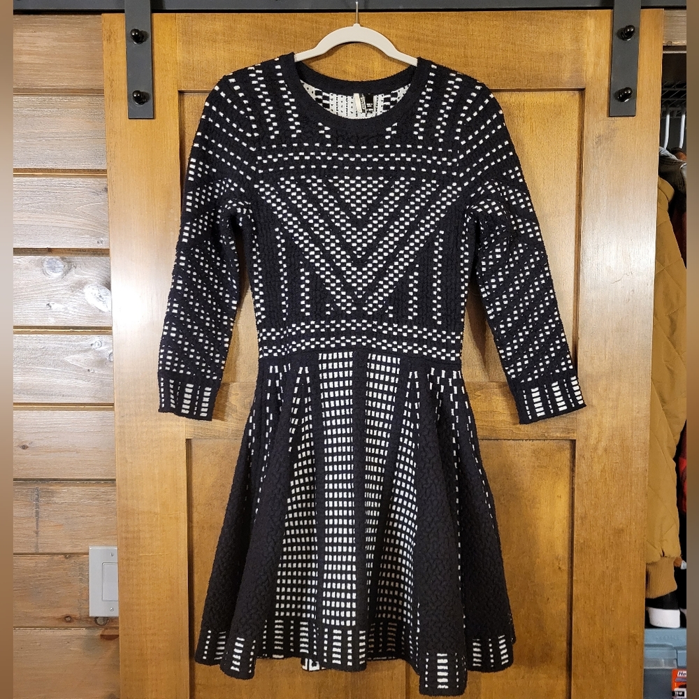 Topshop Fit n Flare Sweater Dress